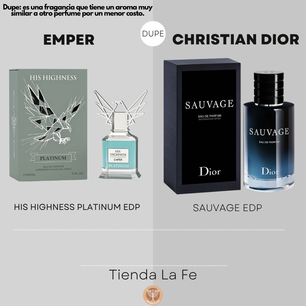 EMPER HIS HIGHNESS PLATINUM EDP 100ML (H) (DUPE CHRISTIAN DIOR SAUVAGE EDP)