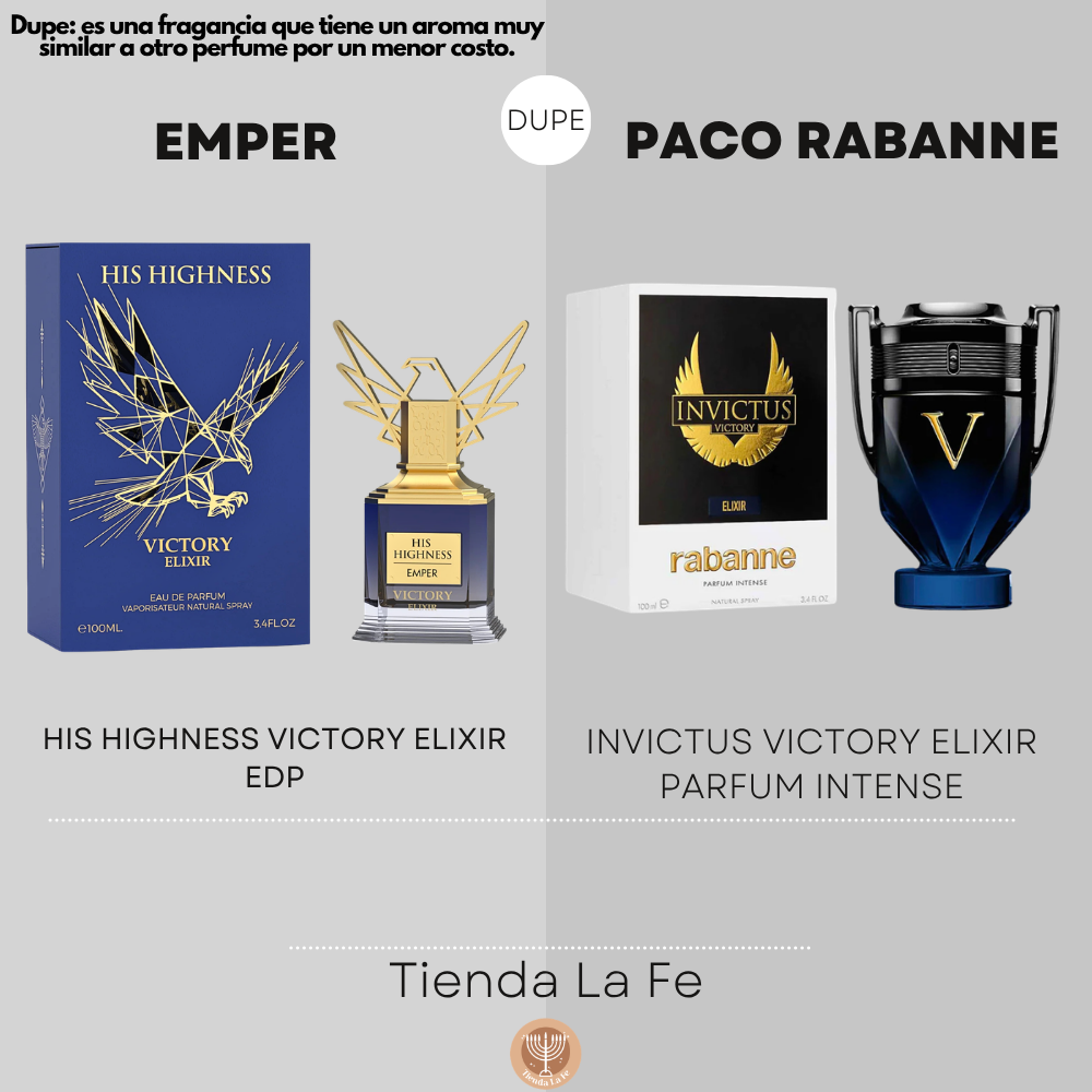 EMPER HIS HIGHNESS VICTORY ELIXIR EDP 100ML (H) (DUPE PACO RABANNE INVICTUS VICTORY ELIXIR PARFUM INTENSE)