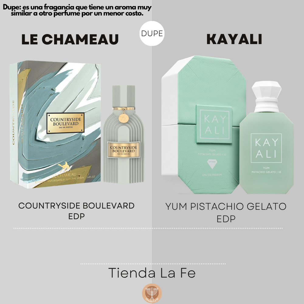 LE CHAMEAU COUNTRYSIDE BOULEVARD EDP 100ML (U) (DUPE KAYALI YUM PISTACHIO GELATO EDP)