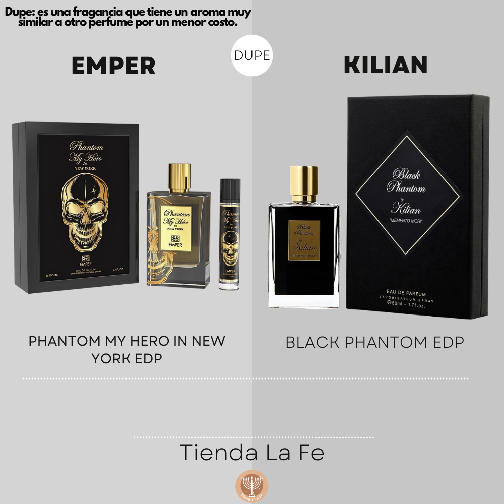 EMPER PHANTOM MY HERO IN NEW YORK EDP 100ML (H) (DUPE KILIAN BLACK PHANTOM EDP)