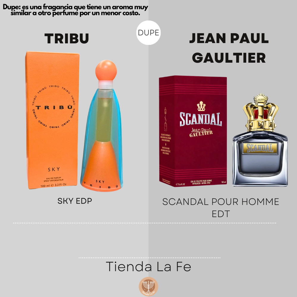 TRIBU SKY EDP 100ML (H) (DUPE JEAN PAUL GAULTIER SCANDAL POUR HOMME EDT)
