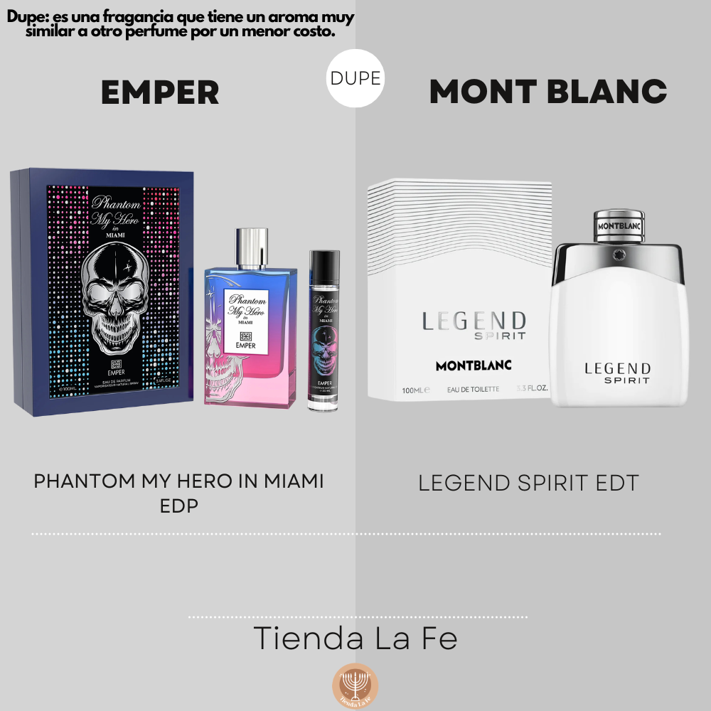 EMPER PHANTOM MY HERO IN MIAMI EDP 100ML (H) (DUPE MONT BLANC LEGEND SPIRIT EDT)