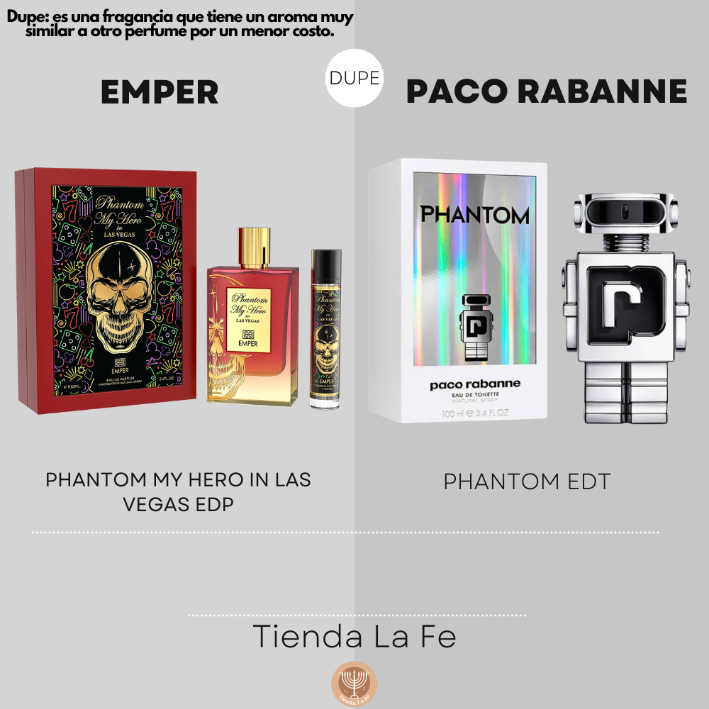 EMPER PHANTOM MY HERO IN LAS VEGAS EDP 100ML (H) (DUPE PACO RABANNE PHANTOM EDT)