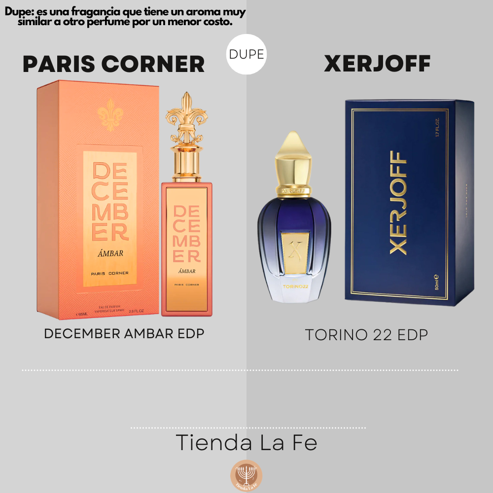 PARIS CORNER DECEMBER AMBAR EDP 85ML (U) (DUPE XERJOFF TORINO 22 EDP)