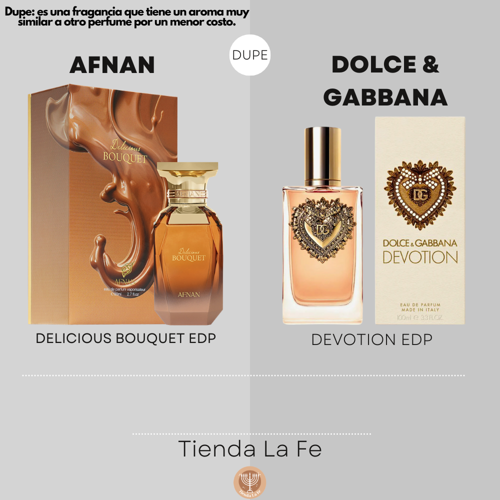 AFNAN DELICIOUS BOUQUET EDP 80ML (M) (DUPE DOLCE & GABBANA DEVOTION EDP)