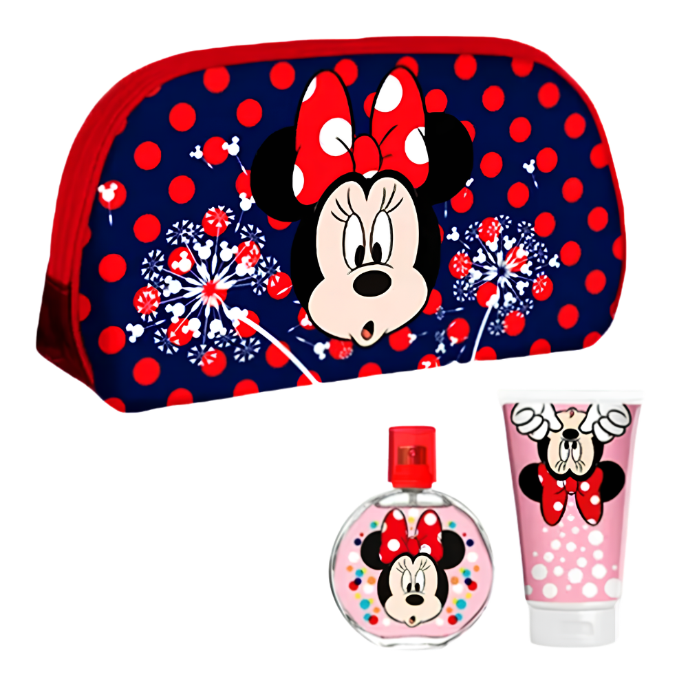 SET DISNEY MINNIE MOUSE EDT 50ML, LONCHERA, SHOWER GEL 100ML (M)