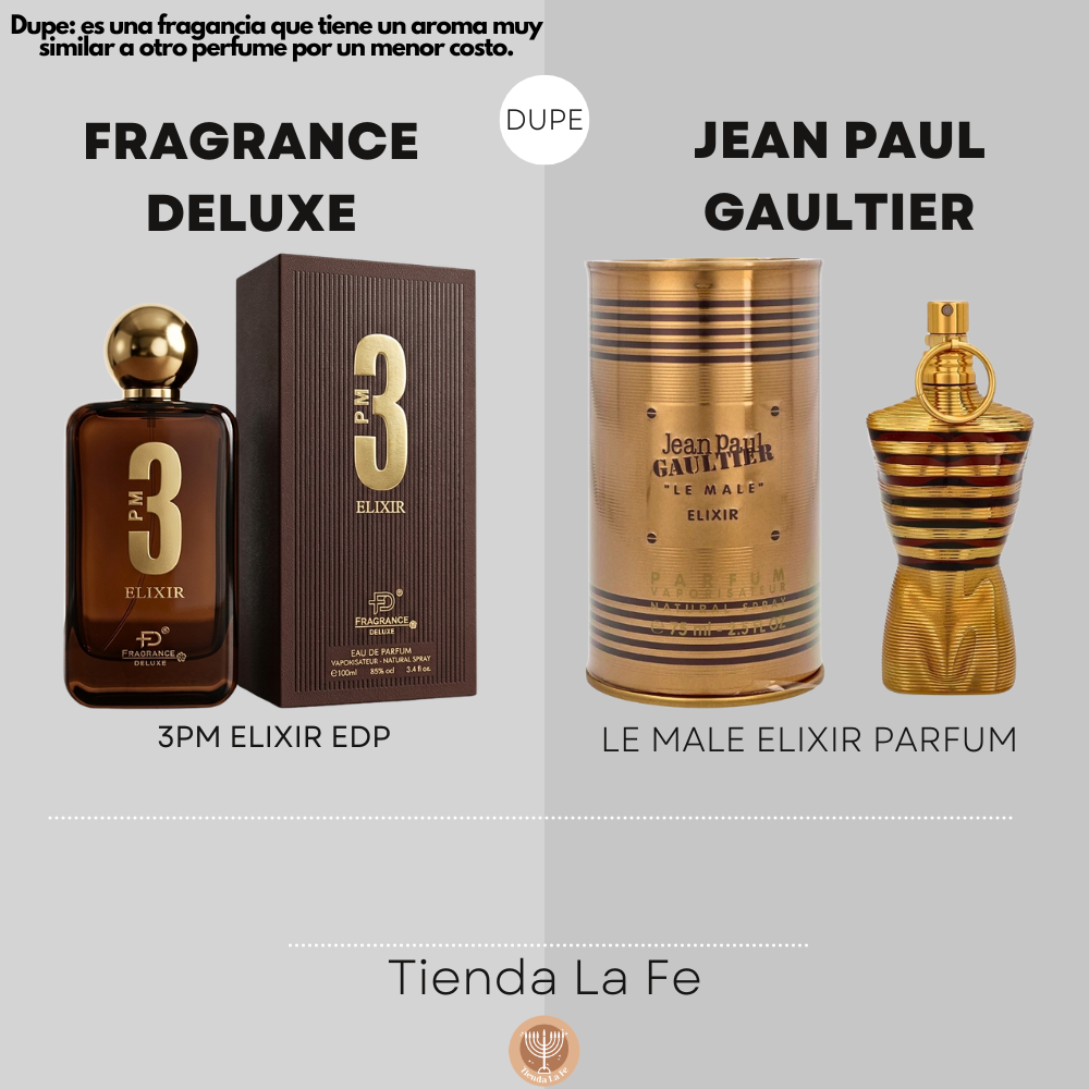FRAGRANCE DELUXE 3PM ELIXIR EDP 100ML (H) (DUPE JEAN PAUL GAULTIER LE MALE ELIXIR PARFUM)