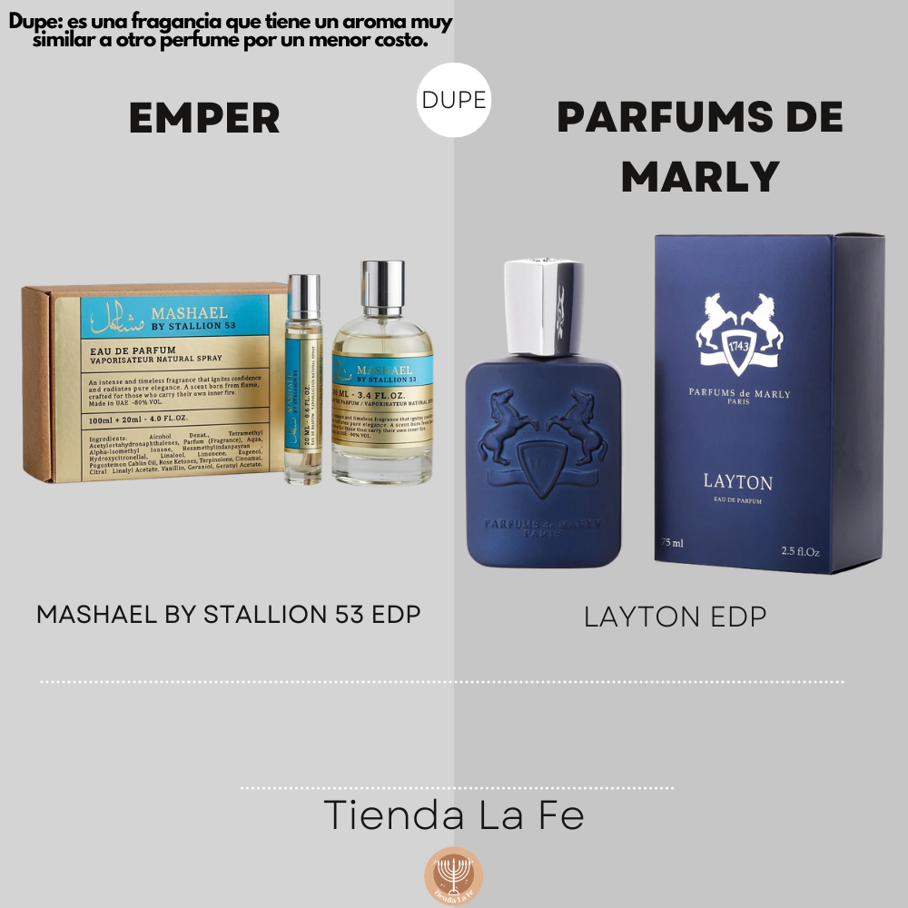 SET EMPER MASHAEL BY STALLION 53 EDP 100ML EDP 20ML (H) (DUPE PARFUMS DE MARLY LAYTON EDP)