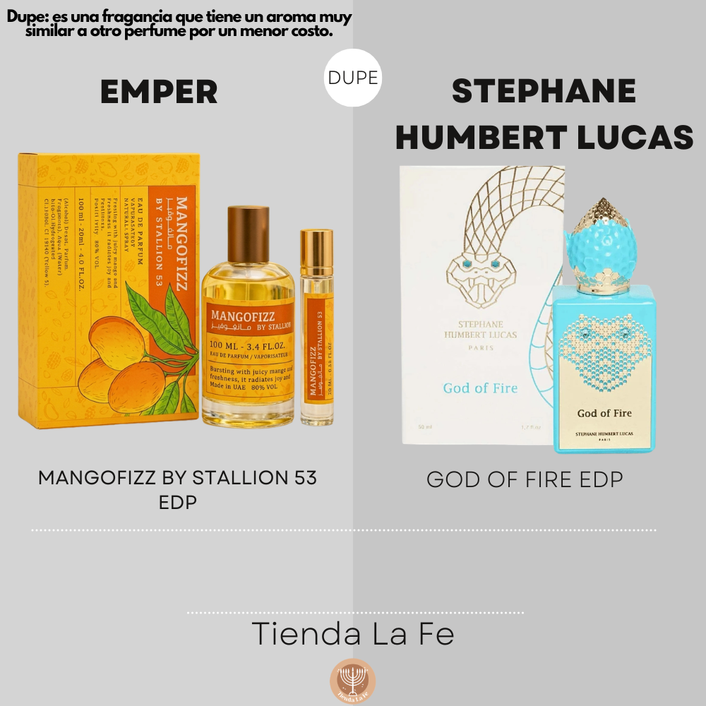 SET EMPER MANGOFIZZ BY STALLION 53 EDP 100ML EDP 20ML (U) (DUPE STEPHANE HUMBERT LUCAS GOD OF FIRE EDP)