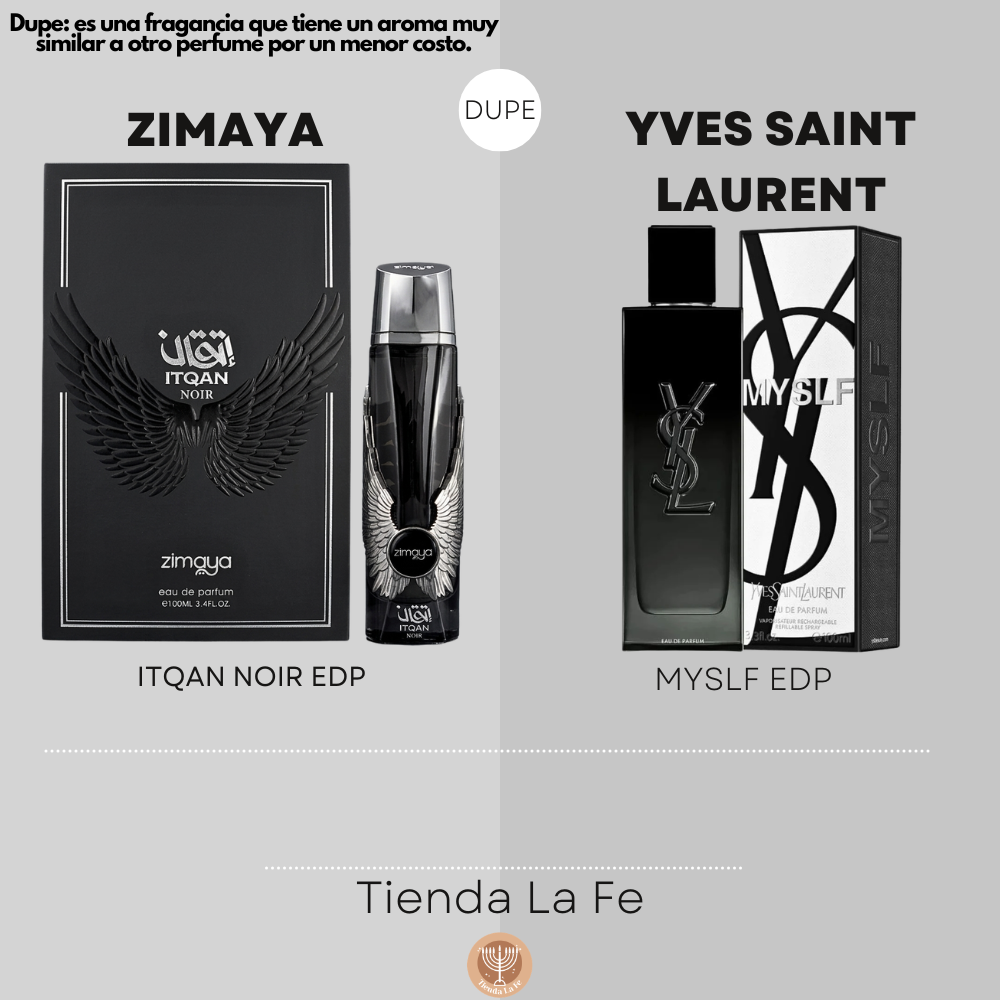 ZIMAYA ITQAN NOIR EDP 100ML (H) (DUPE YVES SAINT LAURENT MYSLF EDP)