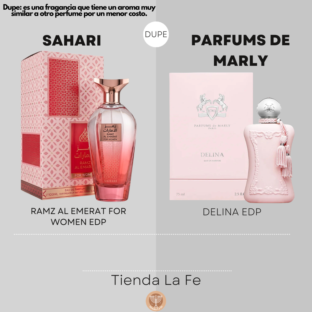 SAHARI RAMZ AL EMERAT FOR WOMEN EDP 100ML (M) (DUPE PARFUMS DE MARLY DELINA EDP)