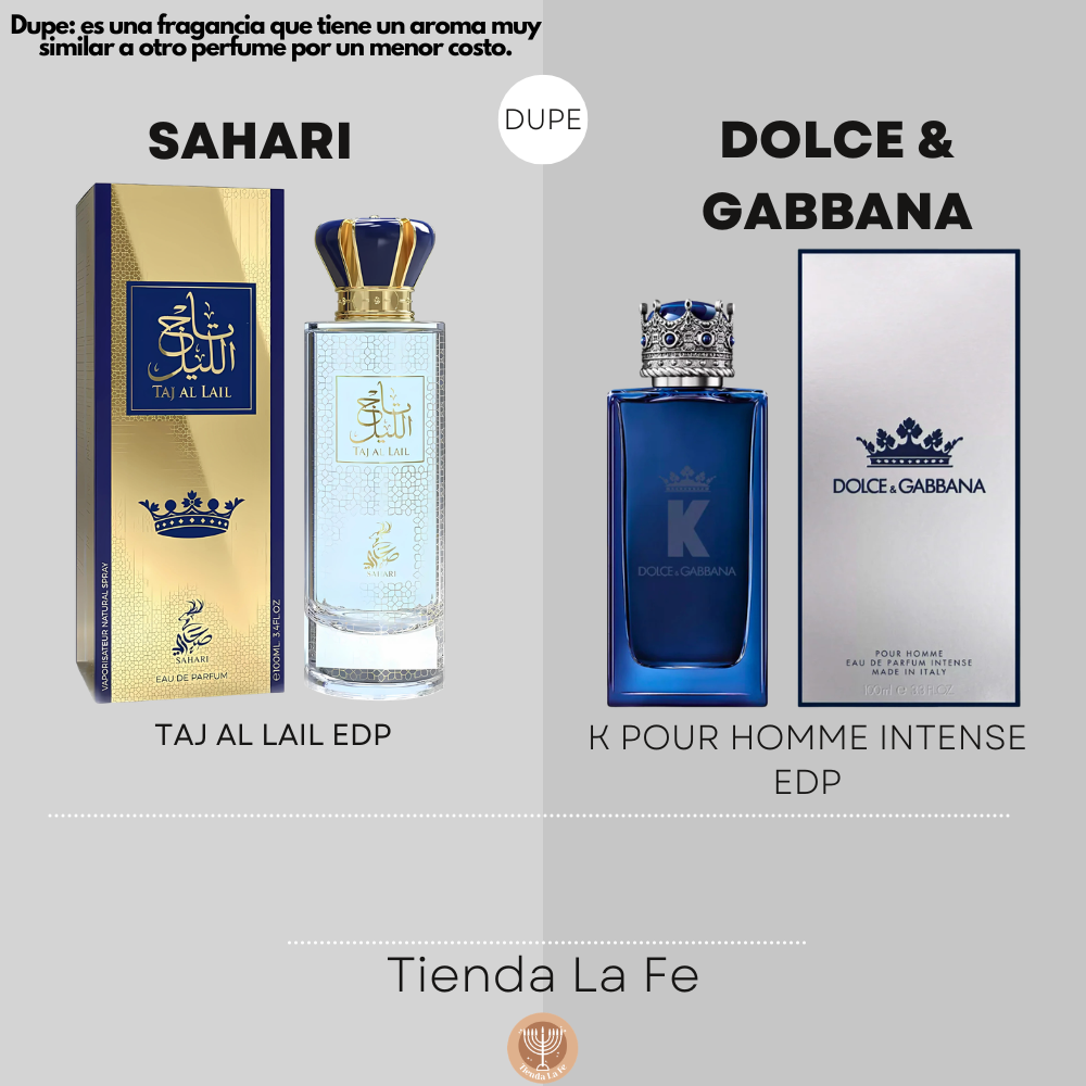 SAHARI TAJ AL LAIL EDP 100ML (H) (DUPE DOLCE & GABBANA K POUR HOMME INTENSE EDP)