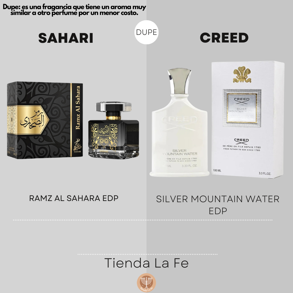 SAHARI RAMZ AL SAHARA EDP 100ML (H) (DUPE CREED SILVER MOUNTAIN WATER EDP)