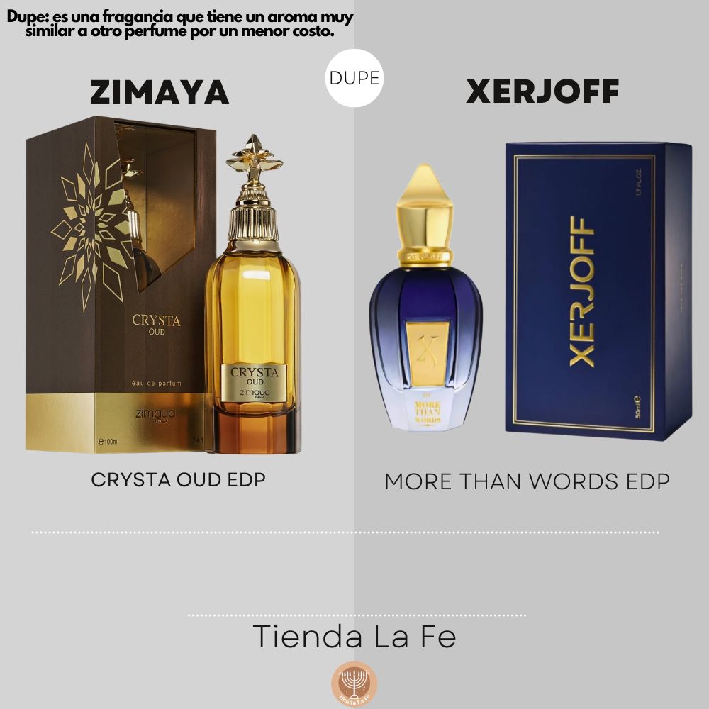 ZIMAYA CRYSTA OUD EDP 100ML (H) (DUPE XERJOFF MORE THAN WORDS EDP)