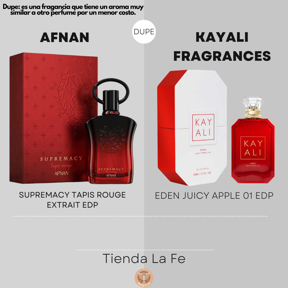 AFNAN SUPREMACY TAPIS ROUGE EXTRAIT EDP 90ML (M) (DUPE KAYALI FRAGRANCES EDEN JUICY APPLE 01 EDP)
