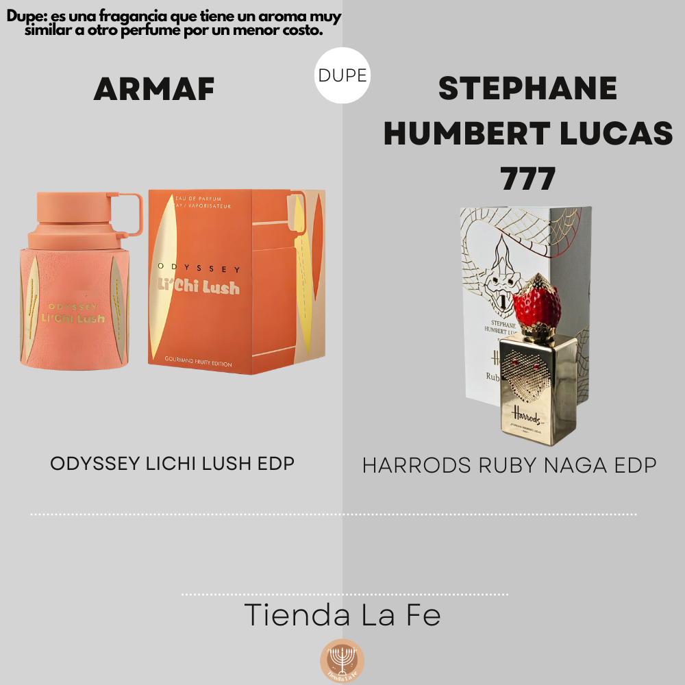 ARMAF ODYSSEY LICHI LUSH EDP 100ML (M) (DUPE STEPHANE HUMBERT LUCAS 777 HARRODS RUBY NAGA EDP)
