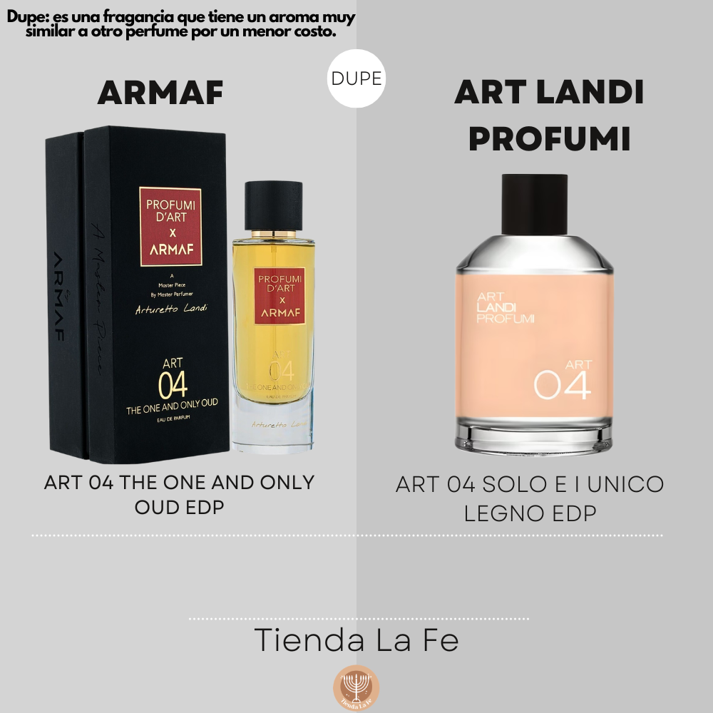 ARMAF ART 04 THE ONE AND ONLY OUD EDP 105ML (U) (DUPE ART LANDI PROFUMI ART 04 SOLO E I UNICO LEGNO EDP)