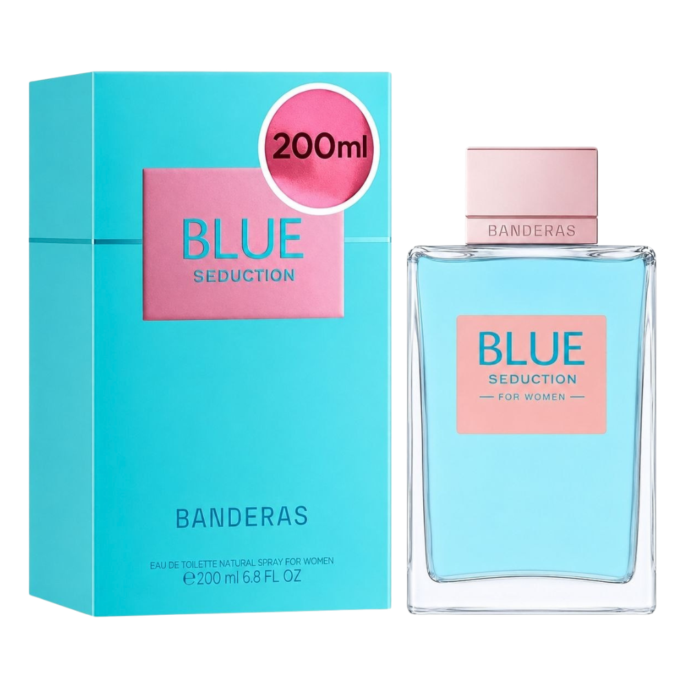 ANTONIO BANDERAS BLUE SEDUCTION FOR WOMEN EDT 200ML (M)