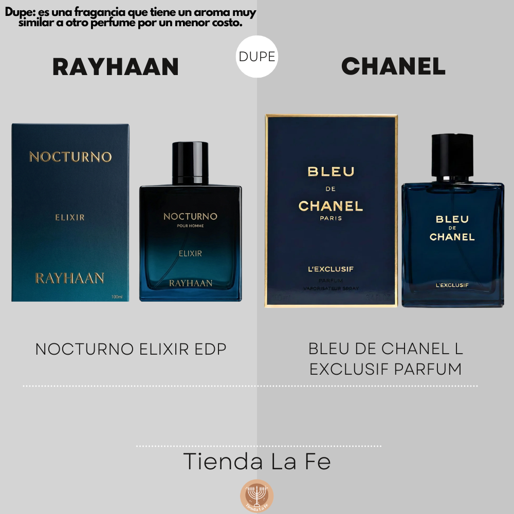 RAYHAAN NOCTURNO ELIXIR EDP 100ML (H) (DUPE CHANEL BLEU DE CHANEL L EXCLUSIF PARFUM)