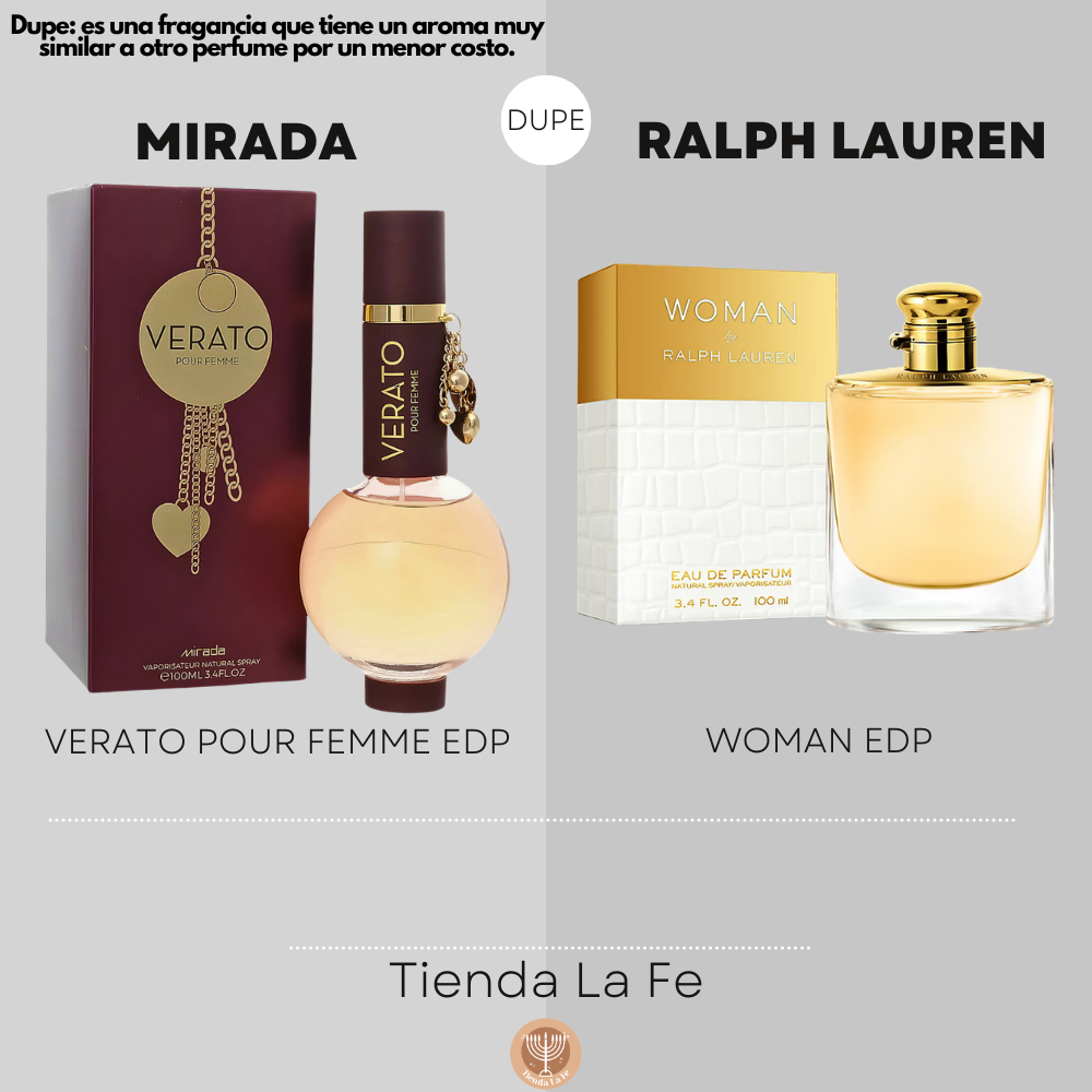 MIRADA VERATO POUR FEMME EDP 100ML (M) (DUPE RALPH LAUREN WOMAN EDP)