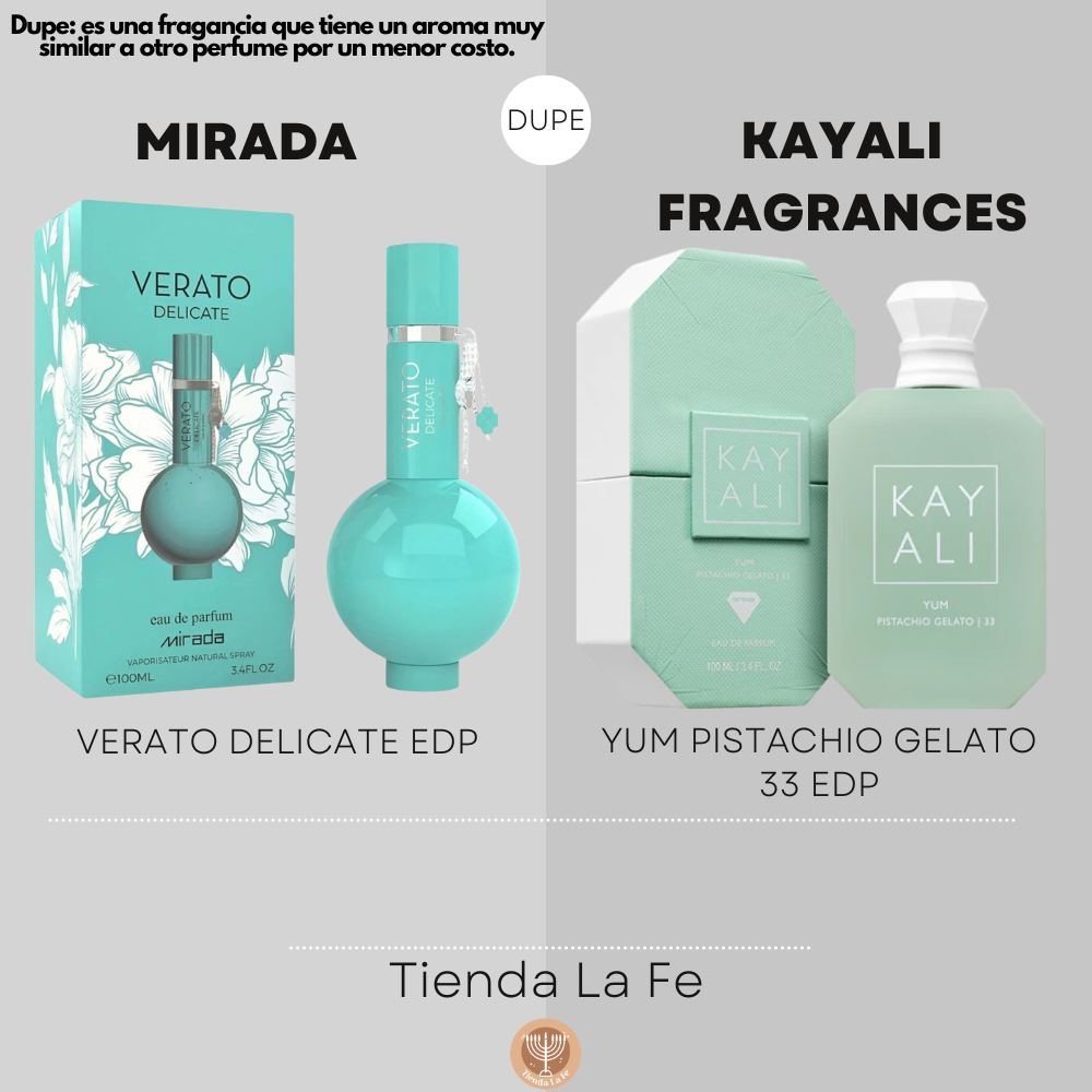 MIRADA VERATO DELICATE EDP 100ML (M) (DUPE KAYALI FRAGRANCES YUM PISTACHIO GELATO 33 EDP)