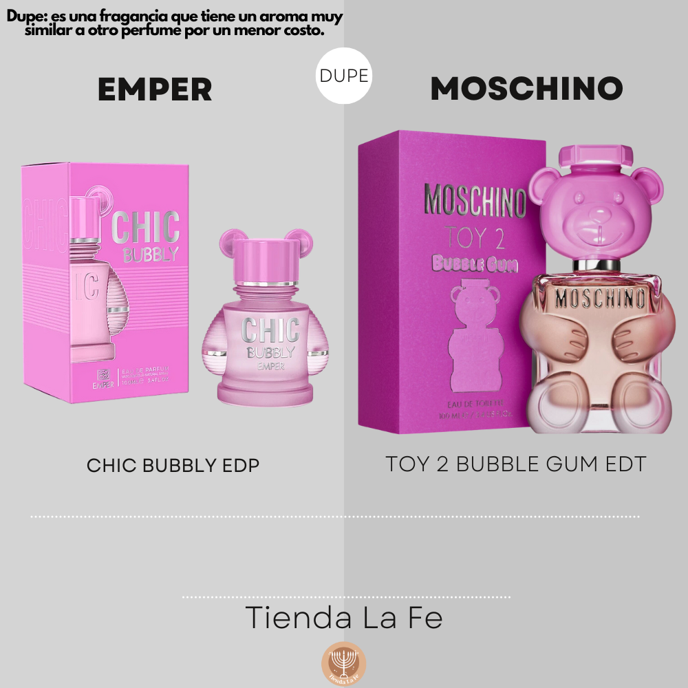 EMPER CHIC BUBBLY EDP 100ML (M) (DUPE MOSCHINO TOY 2 BUBBLE GUM EDT)