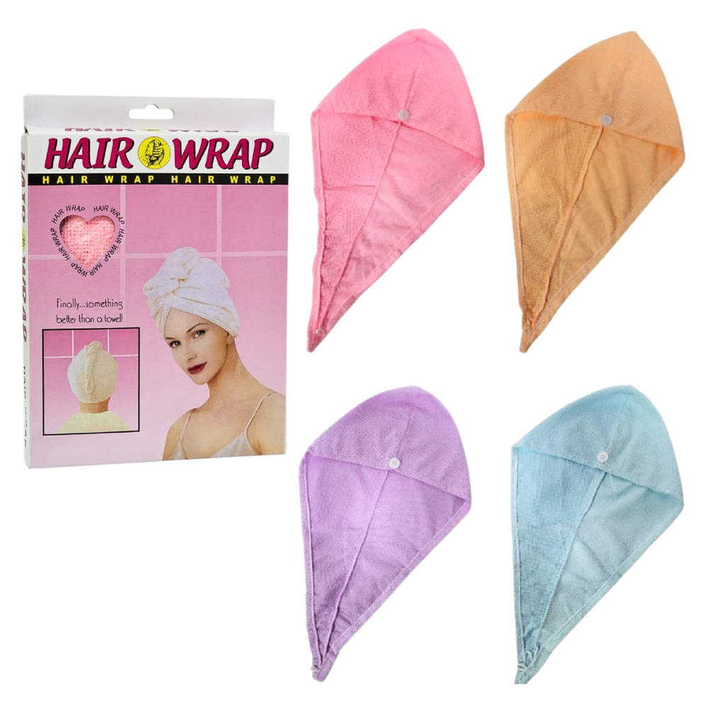 TOALLA DE BAÑO PARA EL CABELLO DE MICROFIBRA ABSORBENTE