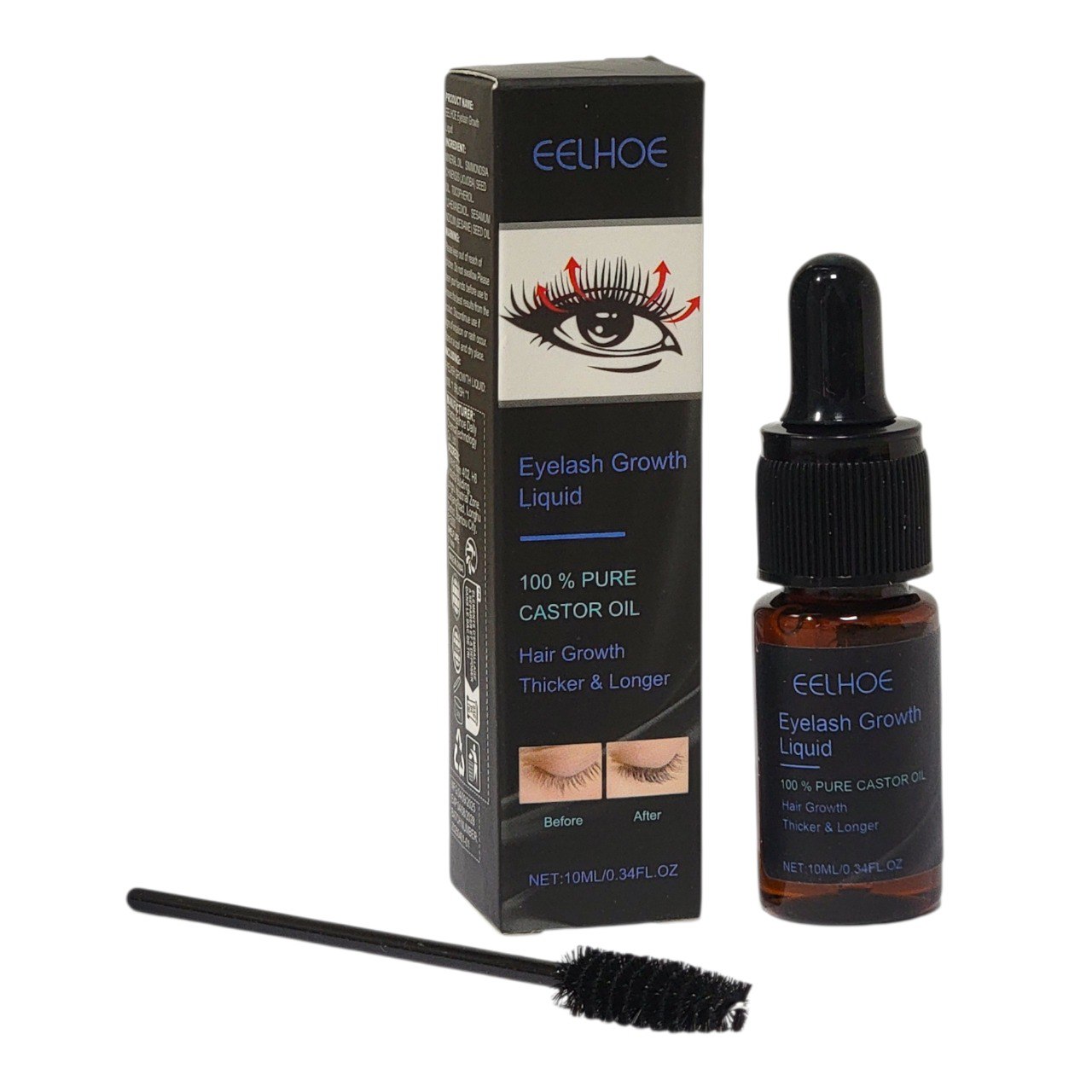 ACEITE PARA PESTAÑAS DE RICINO 100% PURO EELHOE 10ML