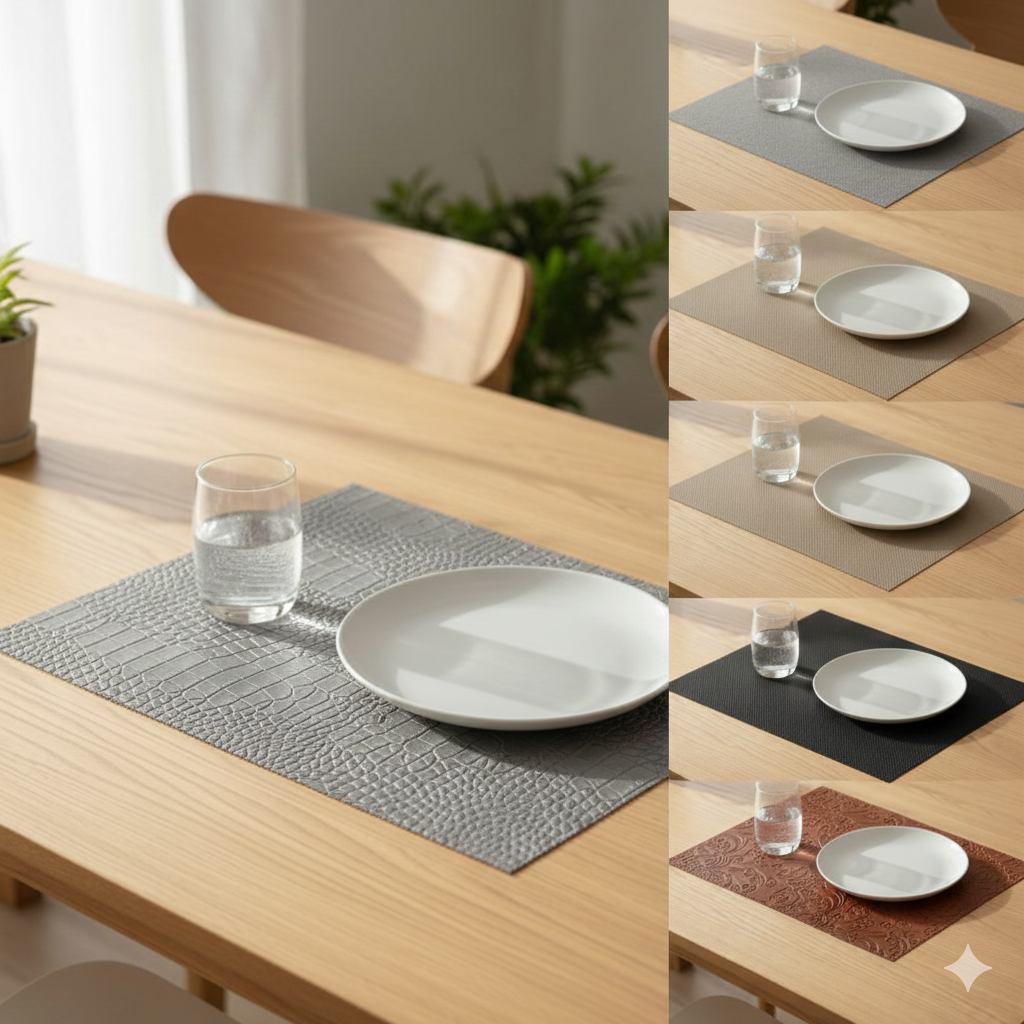 MANTELES INDIVIDUALES RECTANGULARES PARA COMEDOR DE COCINA ELEGANTE 30X45CM HOME LIVING