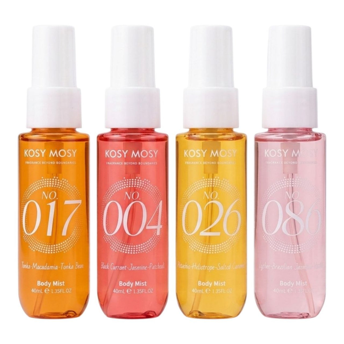 SET DE SPLASH KOSY MOSY TROPICAL MAGIC 40MLX4 (M) (AROMA SIMILAR A SOL DE JANEIRO)