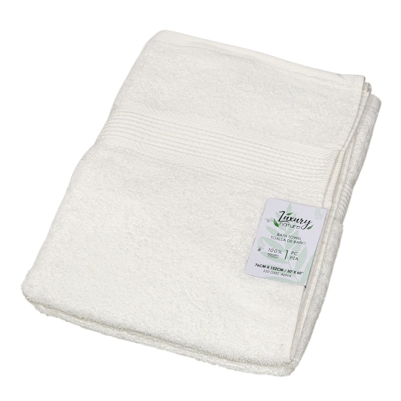 TOALLA DE ALGODON LUXURY NATURE 152X76CM