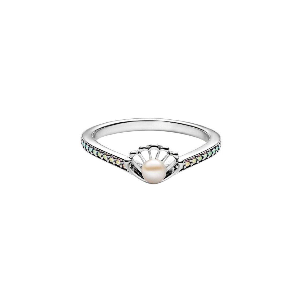 ANILLO PANDORA DE PLATA 9.25 DE PRINCESA ARIEL DISNEY PESO: 1.9G