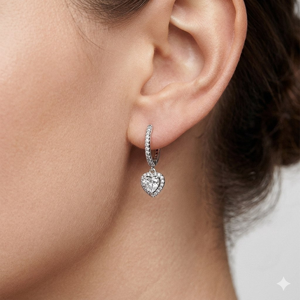 ARGOLLA PANDORA DE PLATA 9.25 DE CORAZON PESO 4.3G