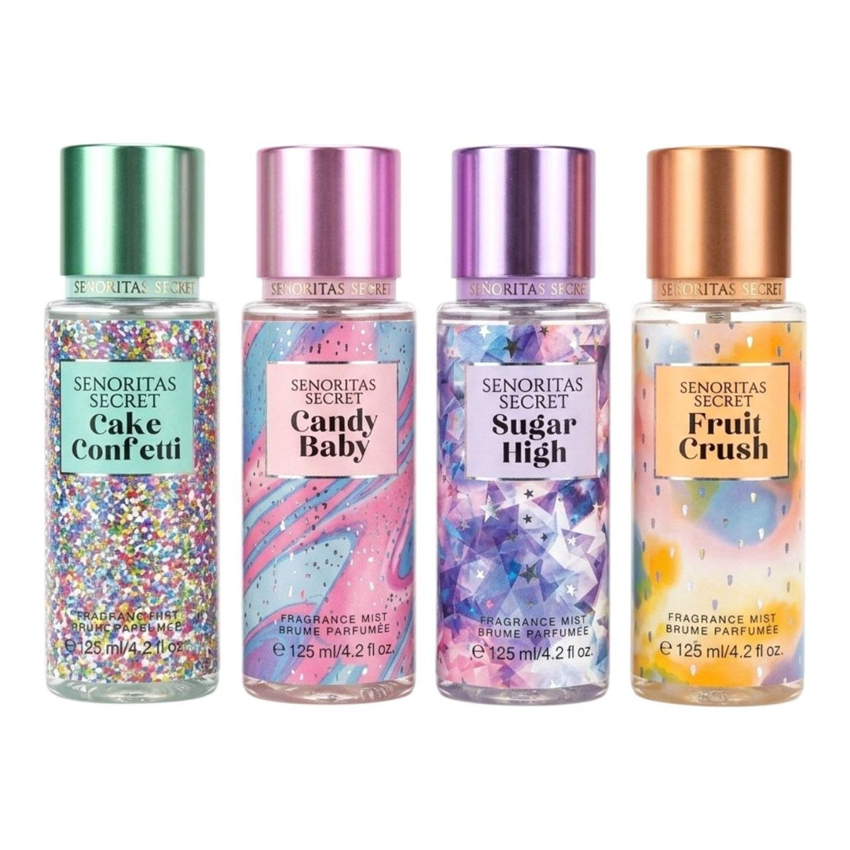 SET DE SPLASH SENORITAS SECRET 125MLX4 (M) (AROMA SIMILAR A VICTORIAS SECRET)