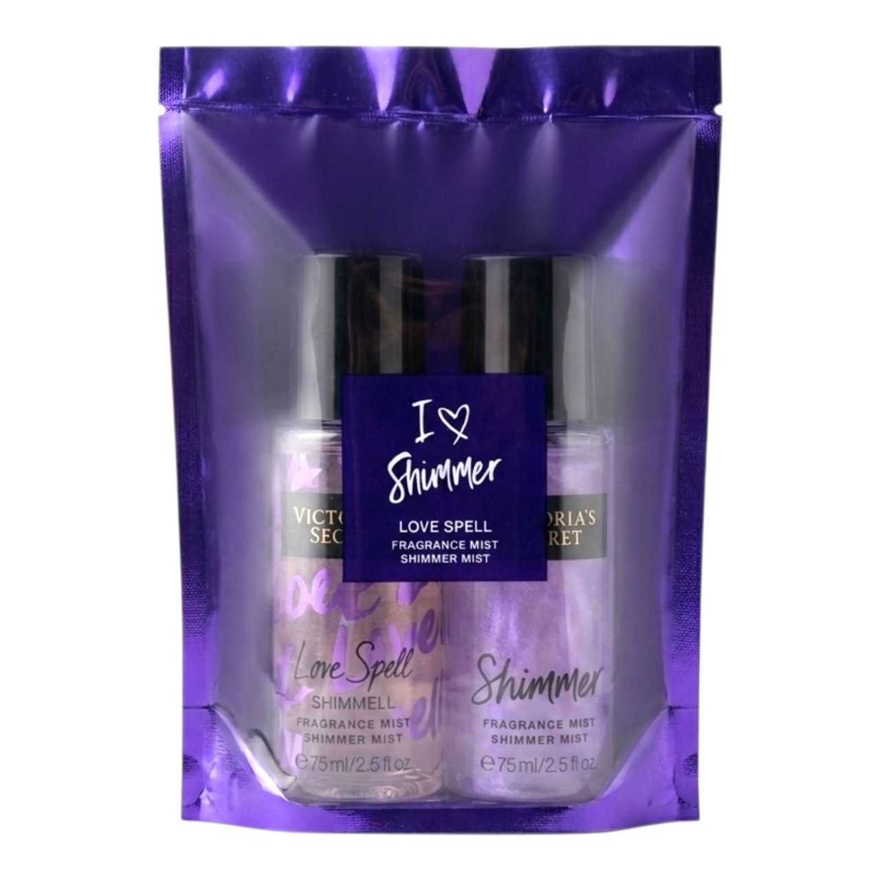 SET MINI SENORITAS SECRET LOVE SPELL SPLASH 75ML SHIMMER 75ML (M) (AROMA SIMILAR A VICTORIAS SECRET LOVE SPELL)