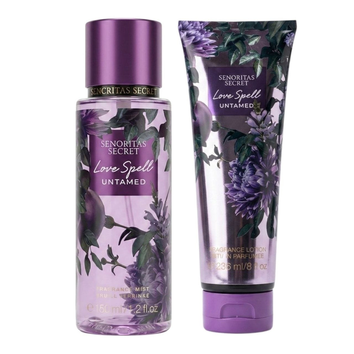 SET SENORITAS SECRET LOVE SPELL UNTAMED SPLASH 125ML Y CREMA CORPORAL 125ML (M) (AROMA SIMILAR A VICTORIAS SECRET LOVE SPELL UNTAMED)