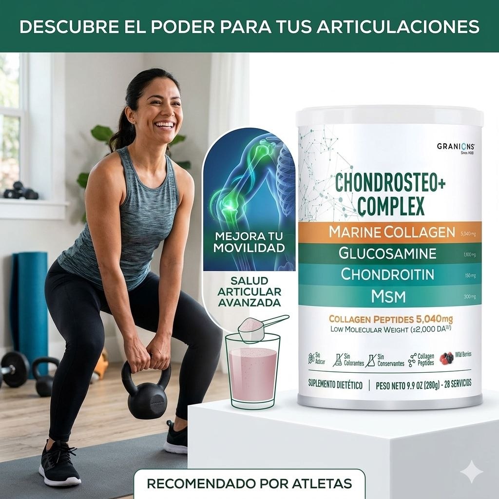 SUPLEMENTO DIETETICO EN POLVO DE COLAGENO MARINO Y SOPORTE ARTICULAR GRANIONS 280g
