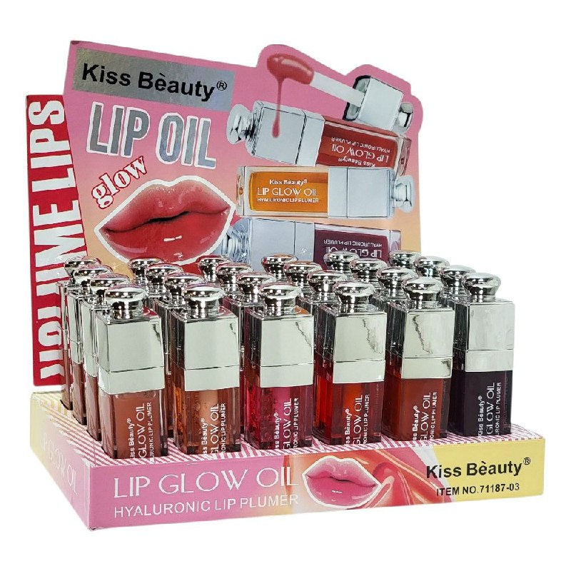 ACEITE LABIAL VOLUMIZADOR CON ACIDO HIALURONICO KISS BEAUTY 9ML (DUPE DE DIOR)