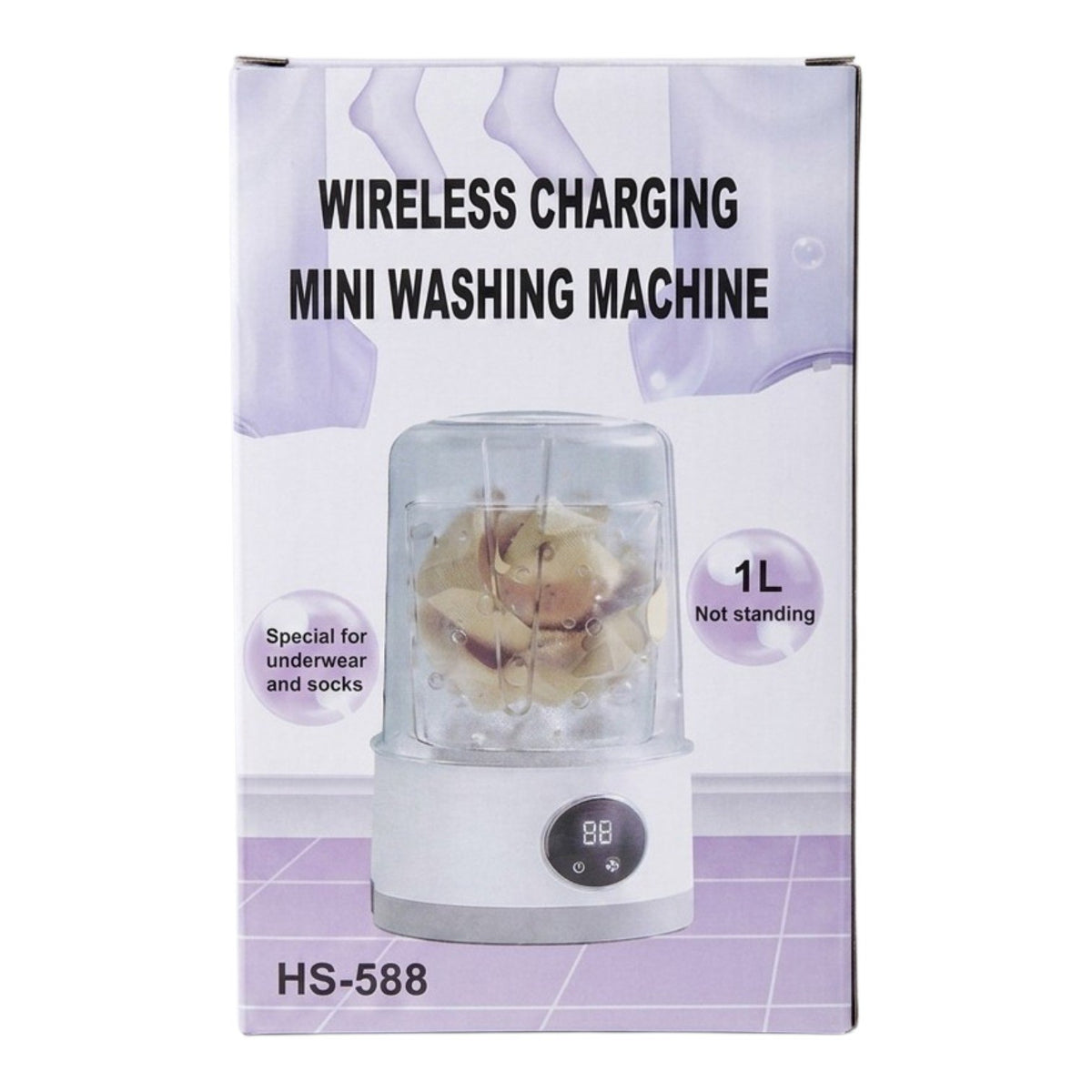 MINI LAVADORA PORTÁTIL PARA LA LIMPIEZA PRÁCTICA DE PRENDAS PEQUEÑAS WIRELESS CHARGING MINI WASHING MACHINE