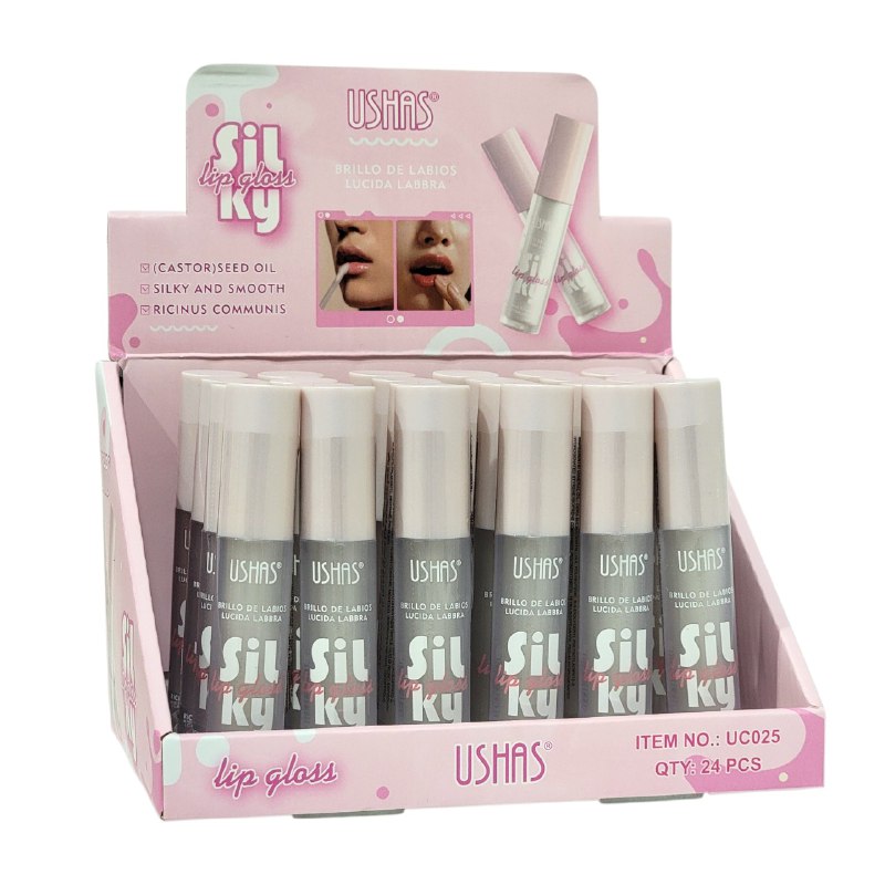 BRILLO LABIAL LIP SIN COLOR CON AROMA A CHOCOLATE USHAS 4.5G