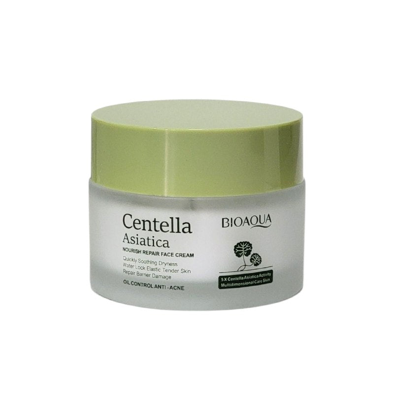 CREMA FACIAL REPARADORA DE CENTELLA ASIATICA CON TEXTURA LIGERA BIOAQUA 50G