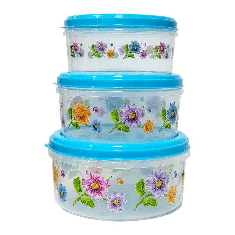 SET DE RECIPIENTES PANAS PARA ALIMENTOS 3UND 13X25C 11X23CM 10X20CM