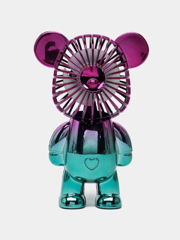 VENTILADOR DE MANO O MESA RECARGABLE DE OSO MINI FAN 3 COLORES