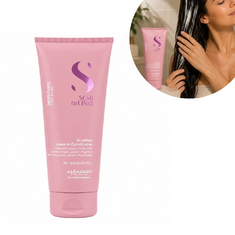 ACONDICIONADOR NUTRITIVO E HIDRATANTE SIN ENJUAGUE PARA CABELLO SECO ALFAPARF 200ML