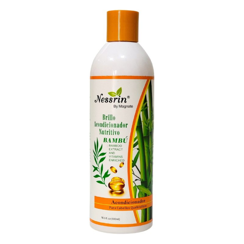ACONDICIONADOR NUTRITIVO DE BAMBU PARA CABELLOS QUEBRADIZOS NESSRIN 500ML