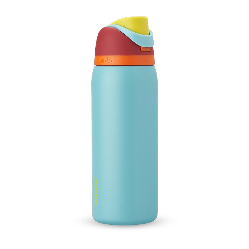 BOTE ORIGINAL TERMICO BOTELLA DE AGUA, AISLAMIENTO Y PAJILLA INCORPORADA, FACIL DE LIMPIAR, RESISTENTE A MANCHAS Y OLORES, 24H FRIO, 2 FORMAS DE BEBER OWALA 32OZ