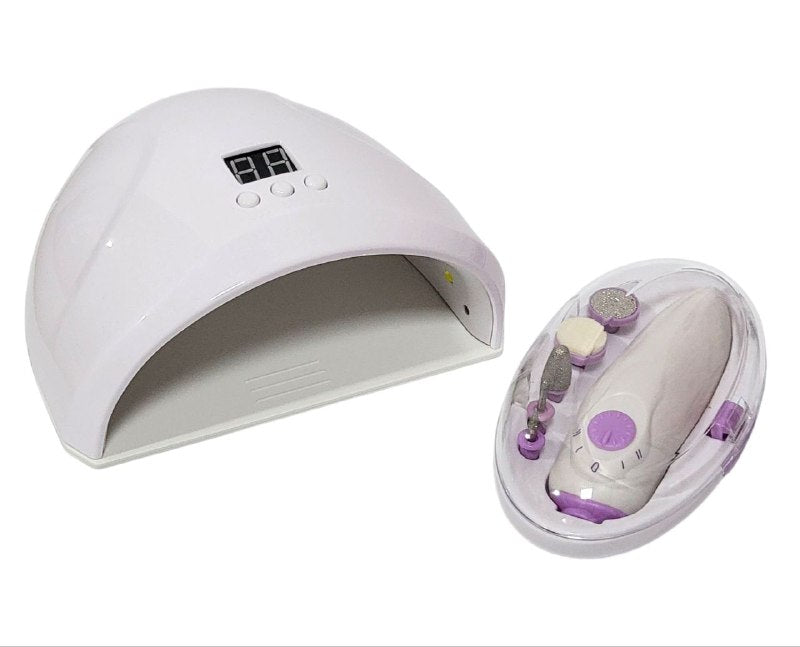 LAMPARA PARA UÑAS UV LED 2 EN 1 SECADOR DE UÑAS LED Y TALADRO ELECTRICO DE UÑAS SHOWELL BEAUTY