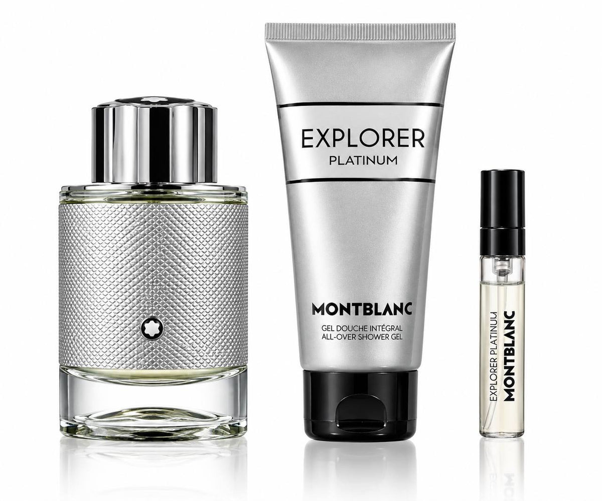 SET MONT BLANC EXPLORER PLATINUM EDP 100ML EDP 7.5ML GEL DE DUCHA 100ML (H)