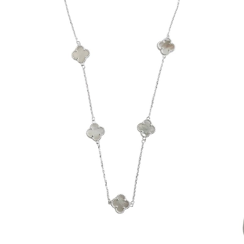 COLLAR EN FORMA VAN CLEEF DE PLATA 9.25 PESO: 6.7G
