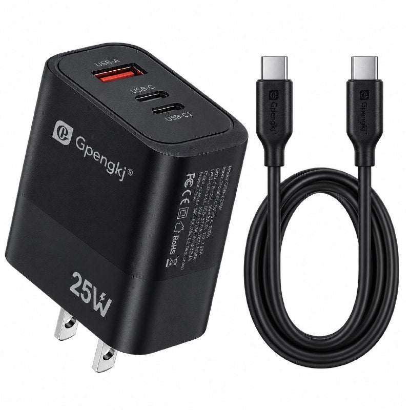 SET DE CARGADOR DE PARED DE CARGA RAPIDA DE 25W CON CABLE TIPO C GPENGKJ